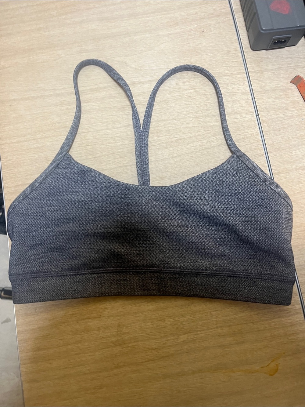 LULU LEMON FLOW Y BRA NULU AUTHENTIC Gray Women's Seamless Strappy Bralette